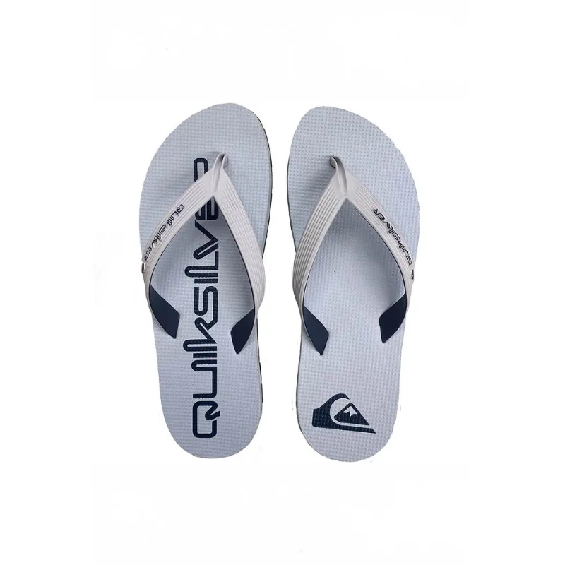 Chinelo Quiksilver Layback Rubber Ocean Branco-43/44