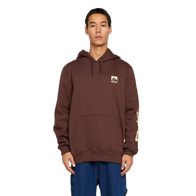 Moletom Element Fech Joint Hood 2 280 Marrom Escuro-Marrom-P