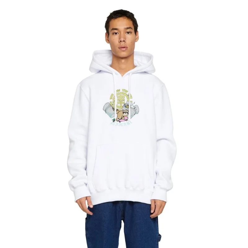Moletom Element Fech Wild Fast 305 Branco-Branco-M