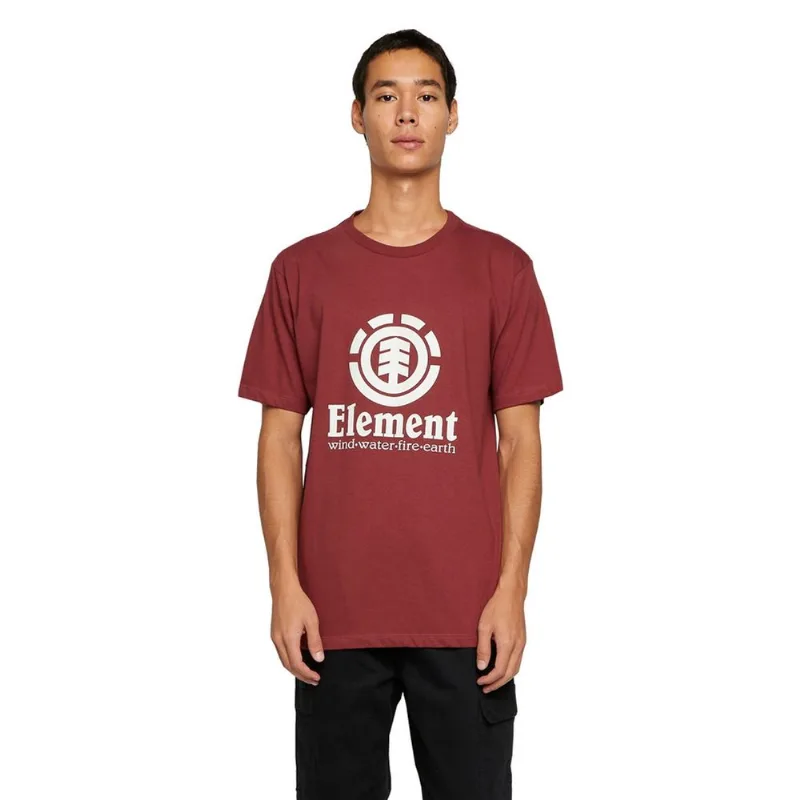 Camiseta Element M/C Vertical Color-Vinho-M