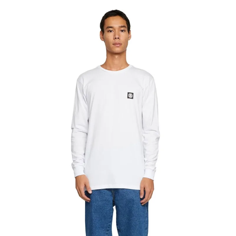 Camiseta Element M/L Classic Worldwide Branco P