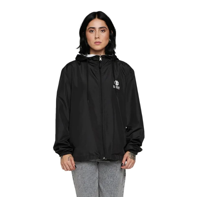 Jaqueta Element Two Logos Preto-Preto-P