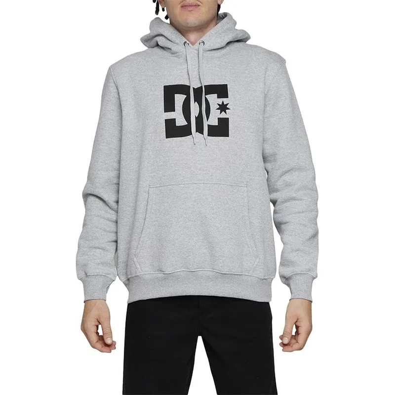 Moletom DC Shoes Canguru DC Star 280G WT24 Cinza Mescla G / cinza