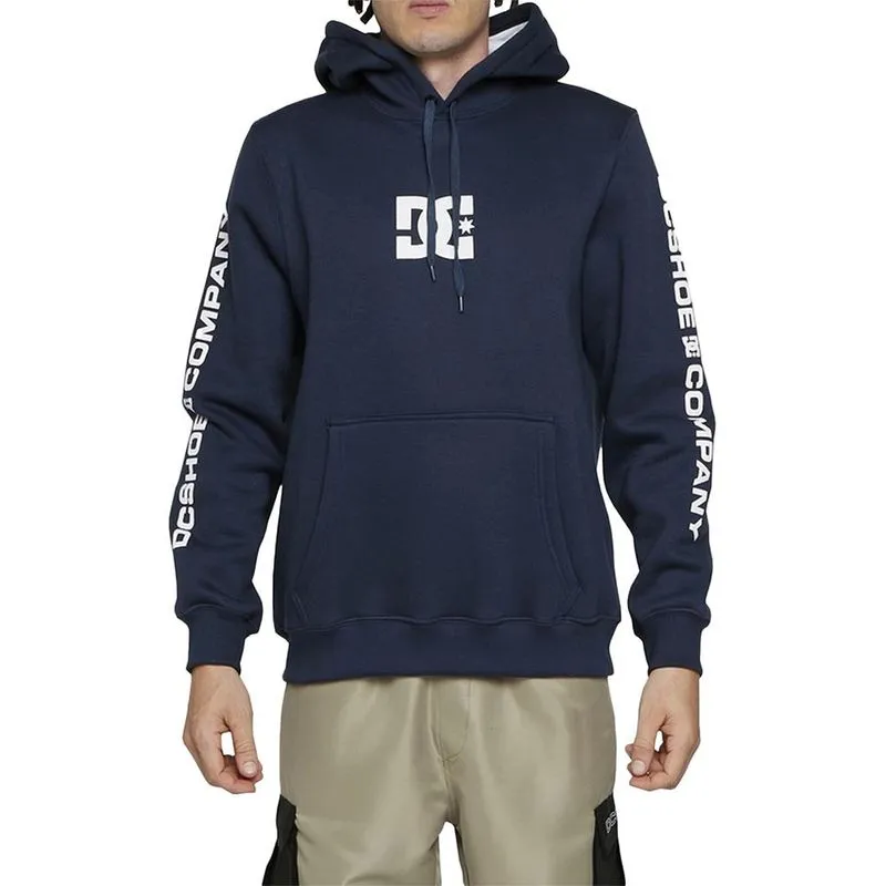 Moletom DC Shoes Canguru DCShoecousa Sleeve WT24 Marinho G / azul-escuro