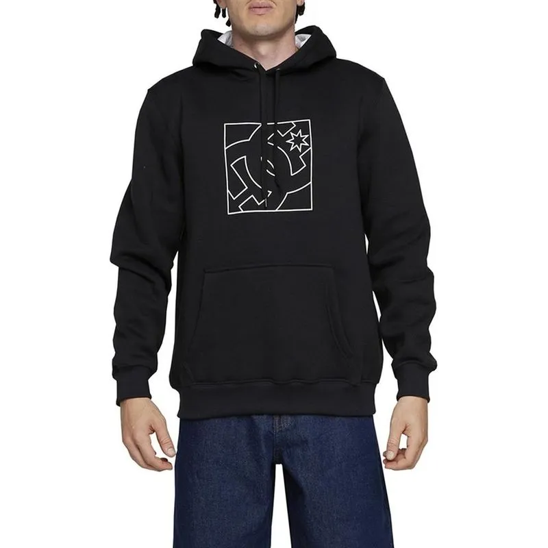 Moletom DC Shoes Canguru FB Outline 305G WT24 Preto P / preto