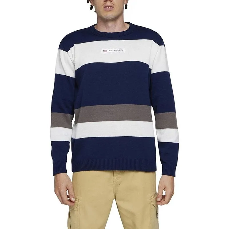 Tricot DC Shoes Athletic USA WT24 Masculino Marinho/Branco GG / azul-escuro