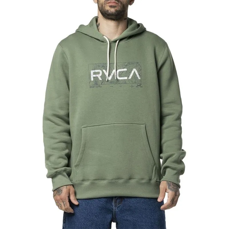 Moletom RVCA Canguru Big Top 305G WT24 Masculino Verde G / verde