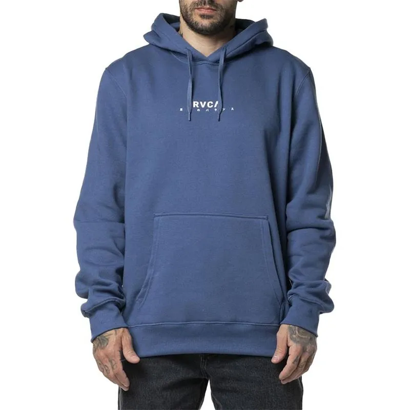 Moletom RVCA Canguru Haru 280G WT24 Masculino Azul M / azul