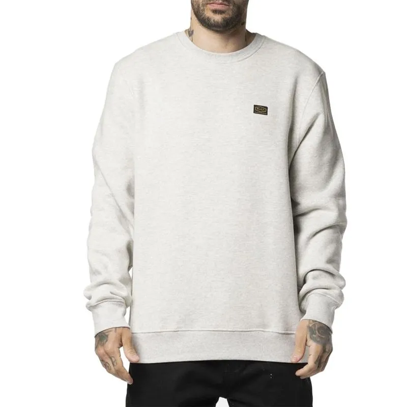 Moletom RVCA Careca Day Shift 290G WT24 Cinza Claro Mescla P / cinza