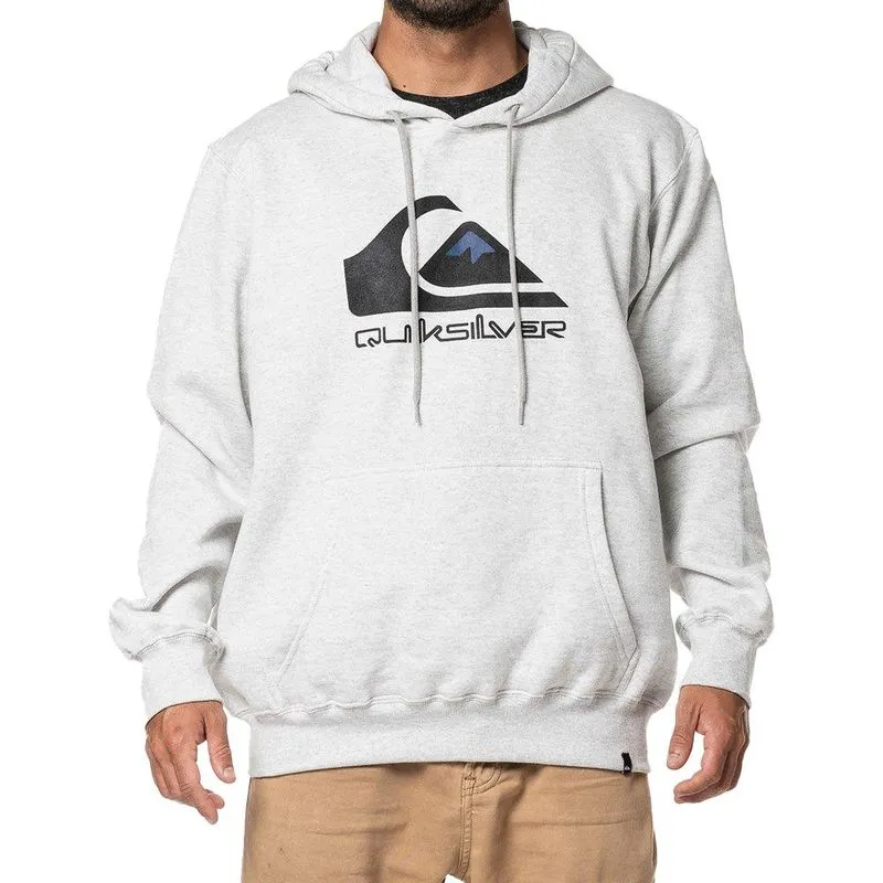 Moletom Quiksilver Canguru Full Logo 280G WT24 Cinza Claro GG / cinza
