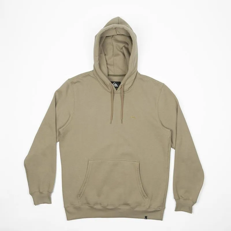 Moletom Quiksilver Canguru Embroidery Color 280G WT24 Caqui G / bege