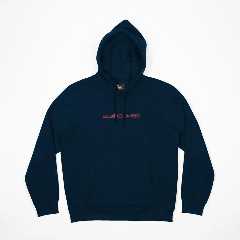 Moletom Quiksilver Canguru Omni Font 305G WT24 Marinho P / azul-escuro