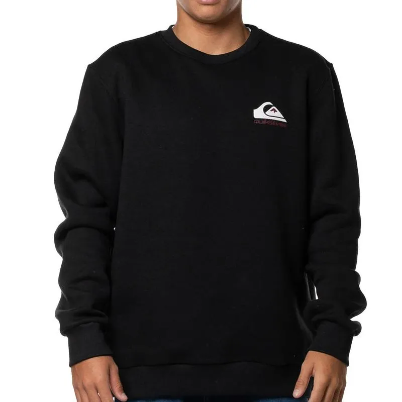 Moletom Quiksilver Careca Omni Logo WT24 Masculino Preto G / preto