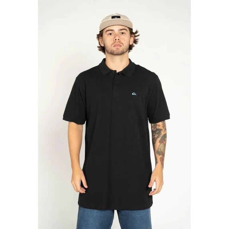 Polo Quiksilver M/C Embroidery Piquet Preto-Preto-M - Quiksilver
