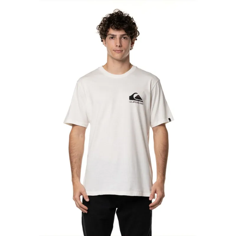 Camiseta Quiksilver M/C Omni Logo Off White-Gg