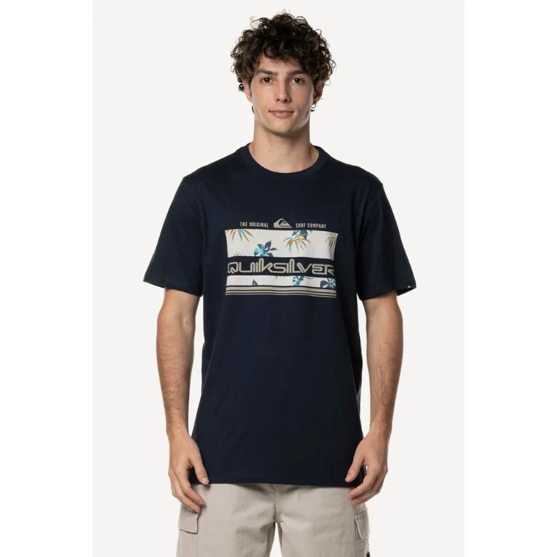 Camiseta Quiksilver M/C Tropical Rainbow Marinho-Marinho-G