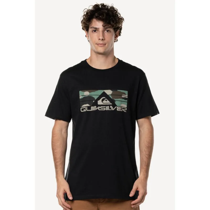 Camiseta Quiksilver M/C Bayabas Jungle Preto-Preto-G - Quiksilver