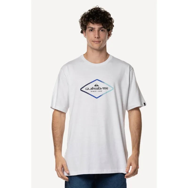 Camiseta Quiksilver M/C Omni Lock New Wave Branco-M - Quiksilver