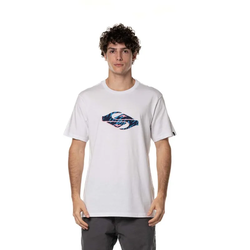 Camiseta Quiksilver M/C Surf Safari Branco-Gg
