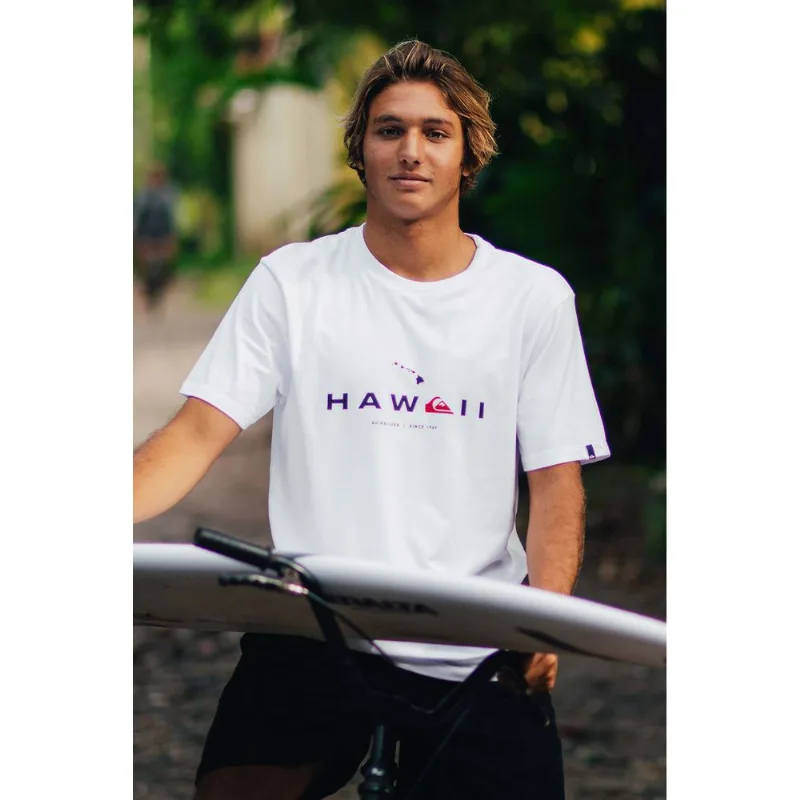 Camiseta Quiksilver M/C Hi State Of Mind Branco-M - Quiksilver