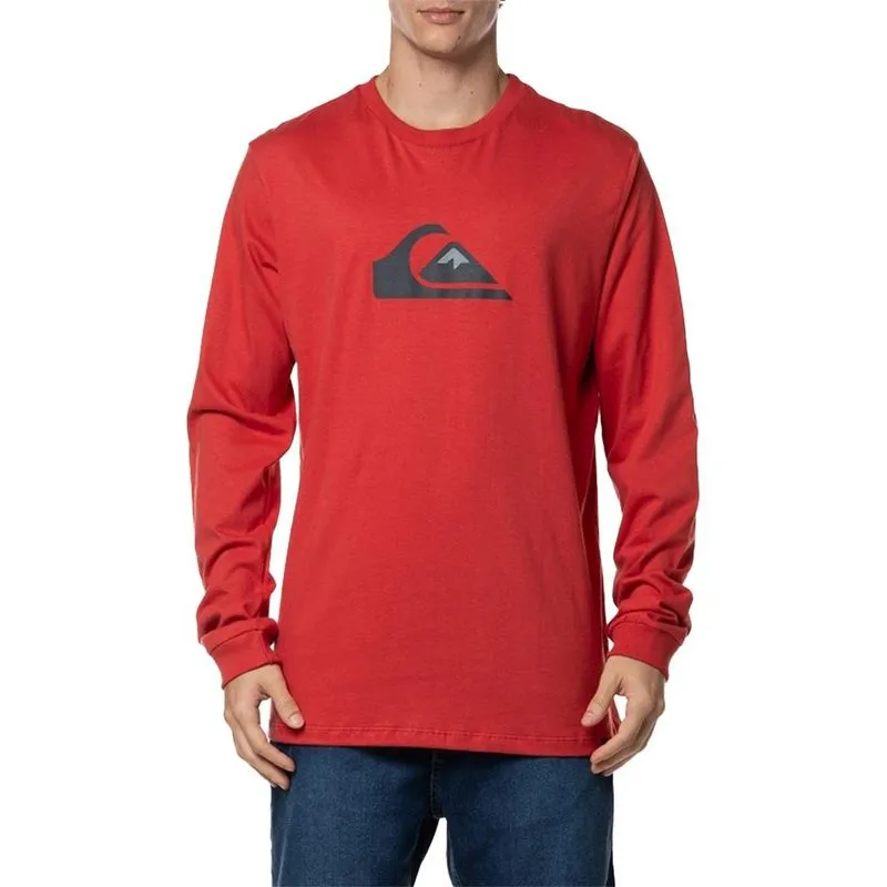 Camiseta Quiksilver Manga Longa Comp Logo WT24 Vermelho GG / vermeho