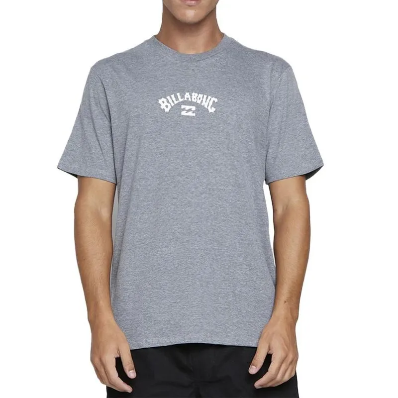 Camiseta Billabong Mid Arch SM25 Cinza Medio Mescla G / cinza