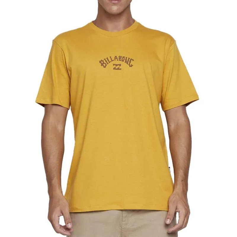 Camiseta Billabong Mid Arch Color SM25 Masculina Mostarda G / amarelo