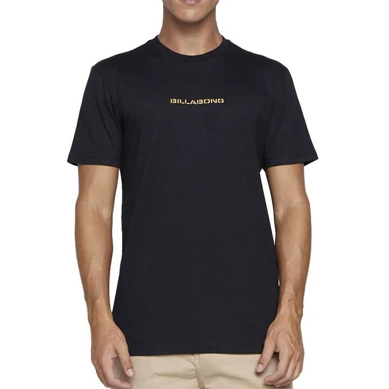 Camiseta Billabong Solution SM25 Masculina Preto G / preto