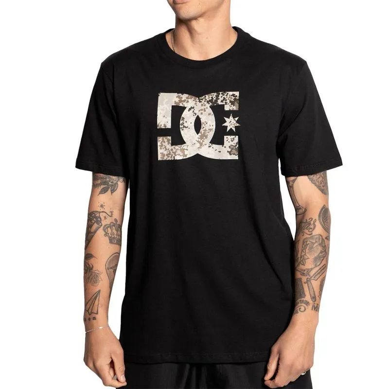 Camiseta DC Shoes New Camo Star Fill SM25 Masculina Preto M / preto