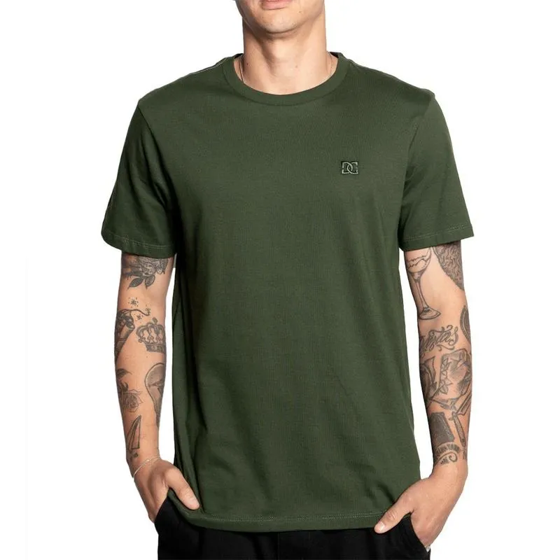 Camiseta DC Shoes Embroidery SM25 Masculina Verde Escuro GG / verde