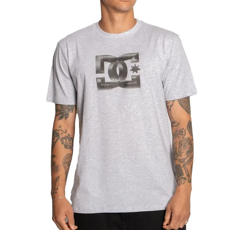 Camiseta DC Shoes DC Star Chrome Silver SM25 Masculina Cinza GG / cinza