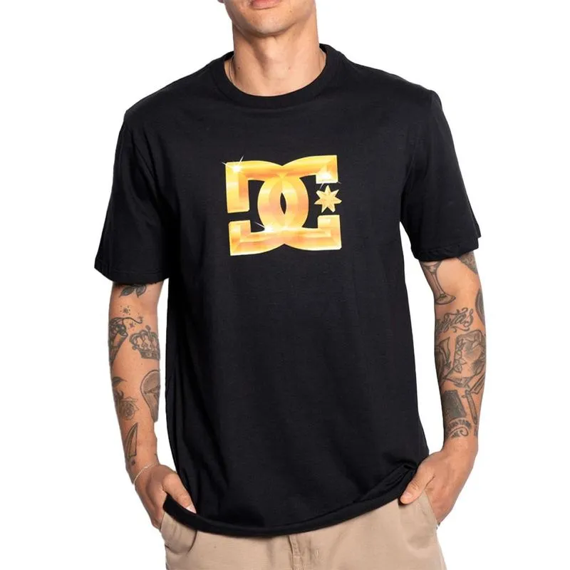 Camiseta DC Shoes DC Star Chrome Gold SM25 Masculina Preto M / preto