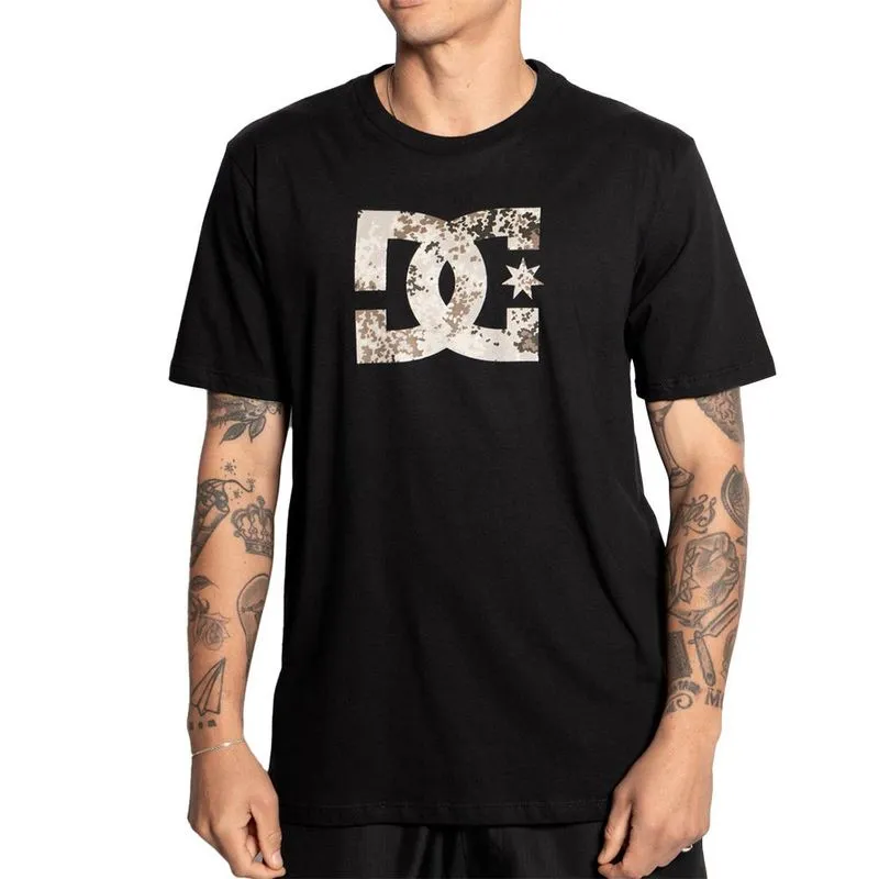 Camiseta DC Shoes New Camo Star Fill Plus Size SM25 Preto 4G / preto