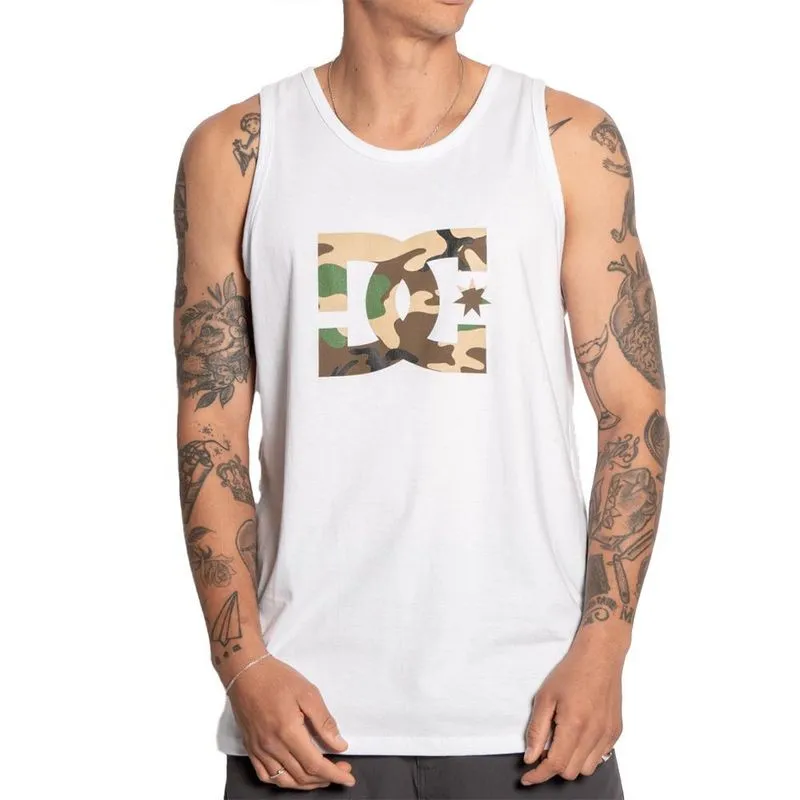 Regata DC Shoes Classic Camo Star Fill SM25 Masculina Branco GG / branco