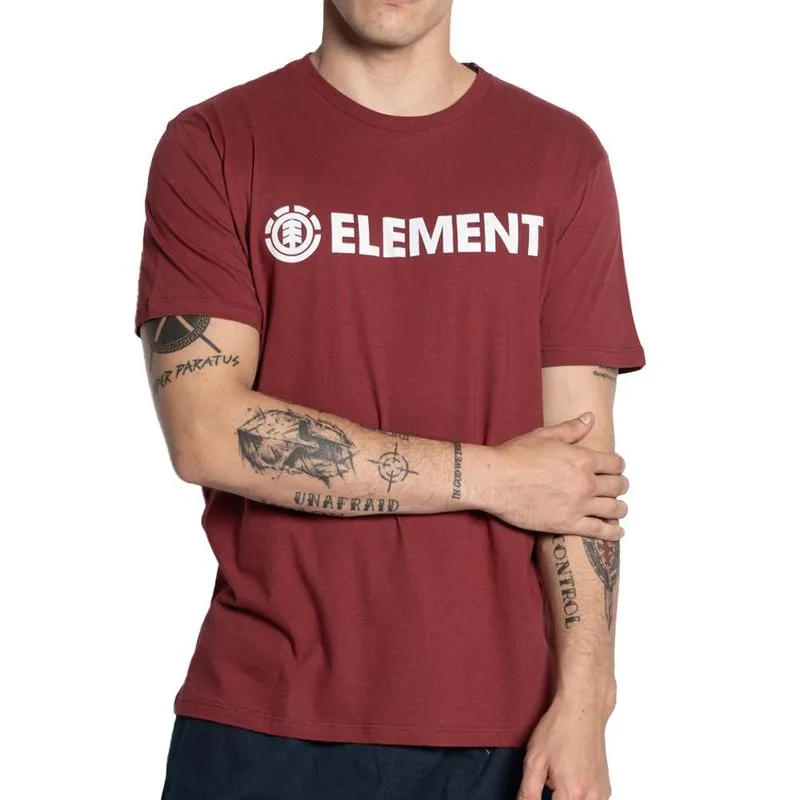Camiseta Element Blazin Color SM25 Masculina Vinho P / vermeho