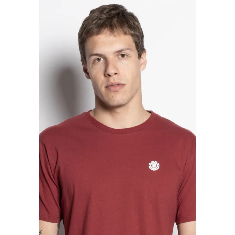 Camiseta Element M/C Basic Crew Color Vinho
