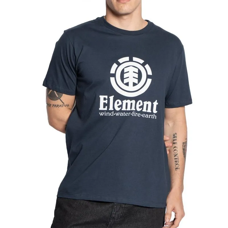 Camiseta Element Vertical Color SM25 Masculina Marinho G / azul-escuro