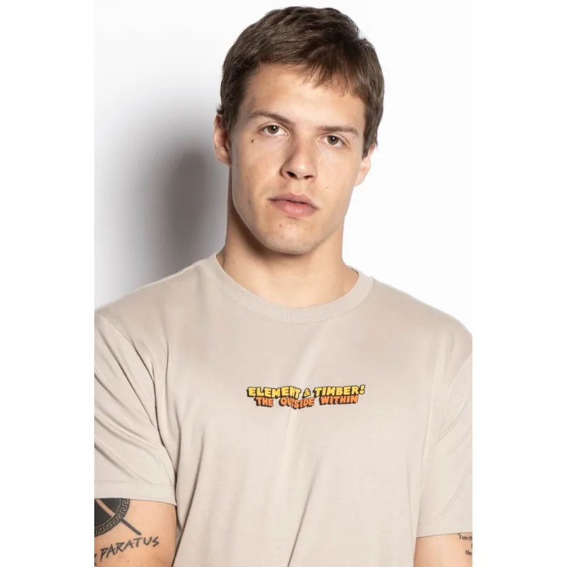 Camiseta Element M/C Happy Camper Caqui Claro