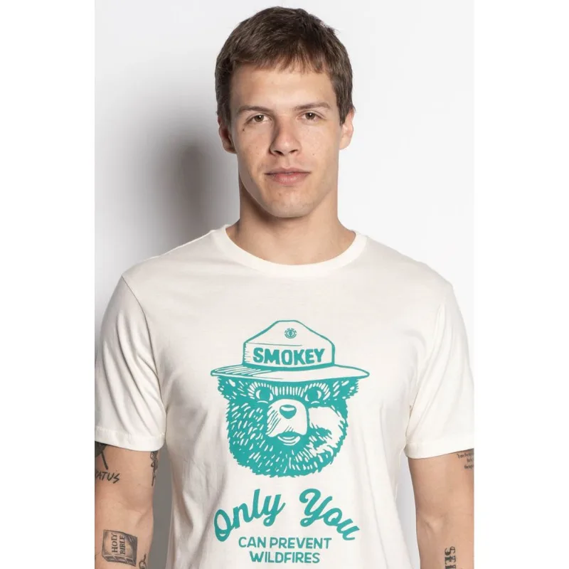 Camiseta Element M/C Prevent Center Off White