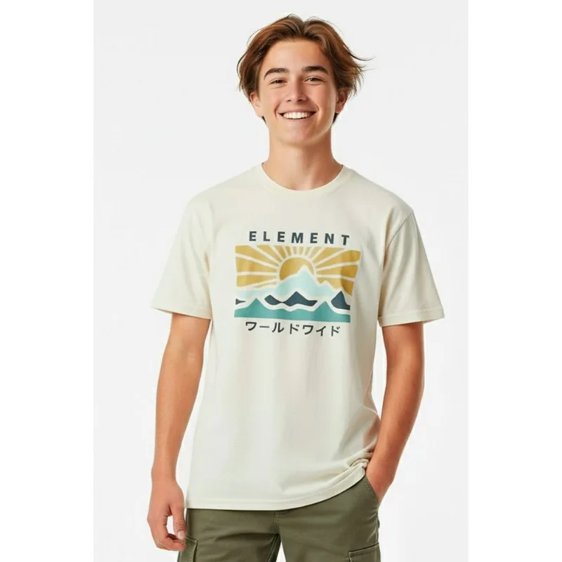 Camiseta Element M/C Kyoto Tn Off White