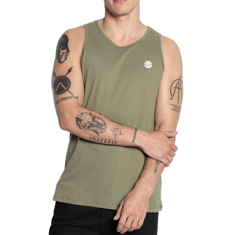 Regata Element Logo Chest Color SM25 Masculina Verde Militar G / verde