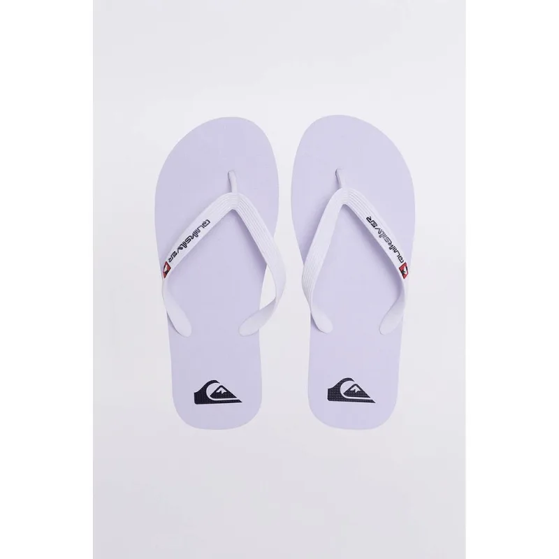 Chinelo Quiksilver Molokai Solid Branco