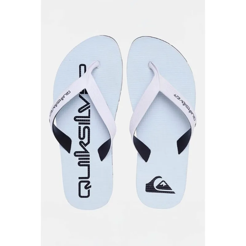 Chinelo Quiksilver Layback Rubber Ocean Branco-Branco-37/38
