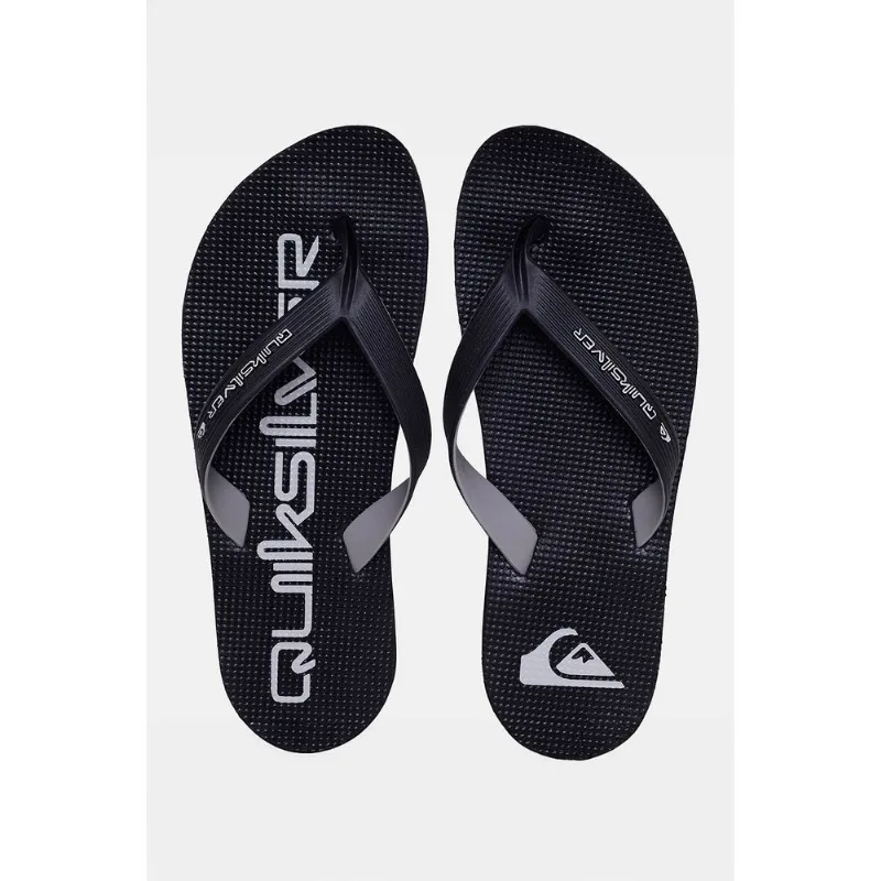 Chinelo Quiksilver Layback Rubber Ocean Preto-Preto-43/44 - Quiksilver