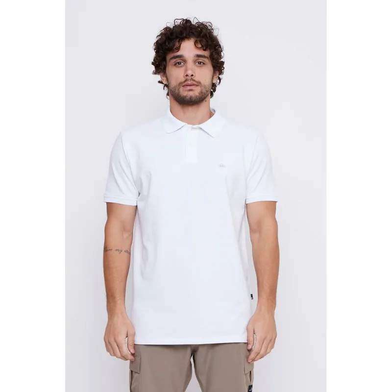 Polo Quiksilver M/C Embroidery Piquet Branco-Branco-Gg