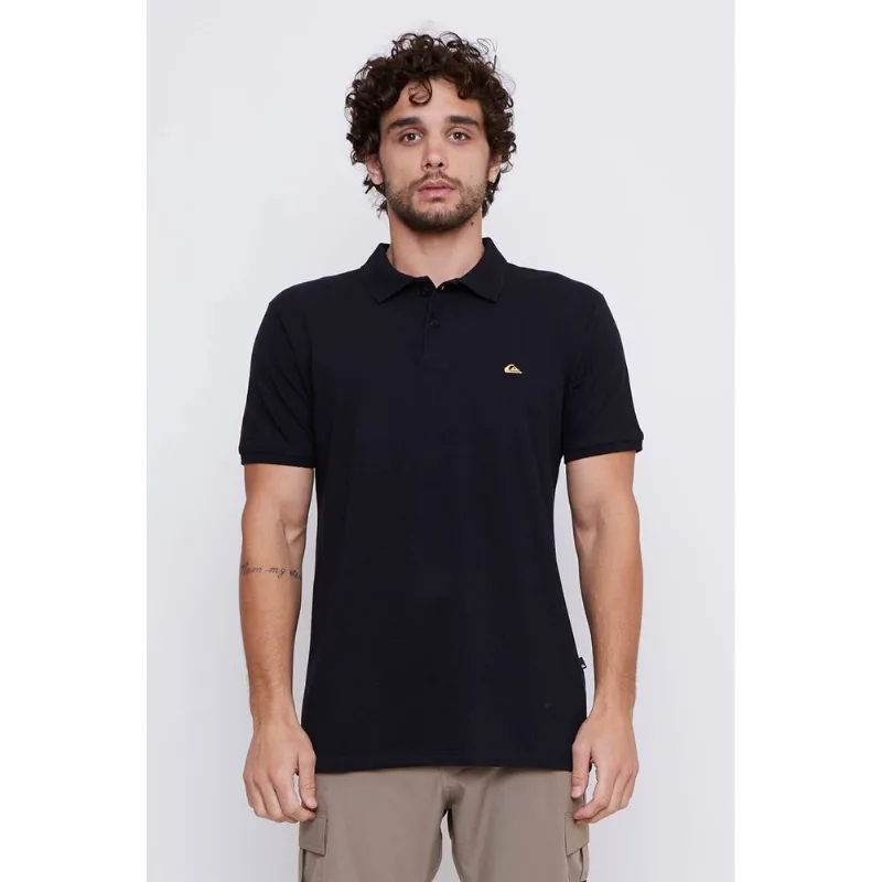 Polo Quiksilver M/C Embroidery Piquet Preto-Preto-P