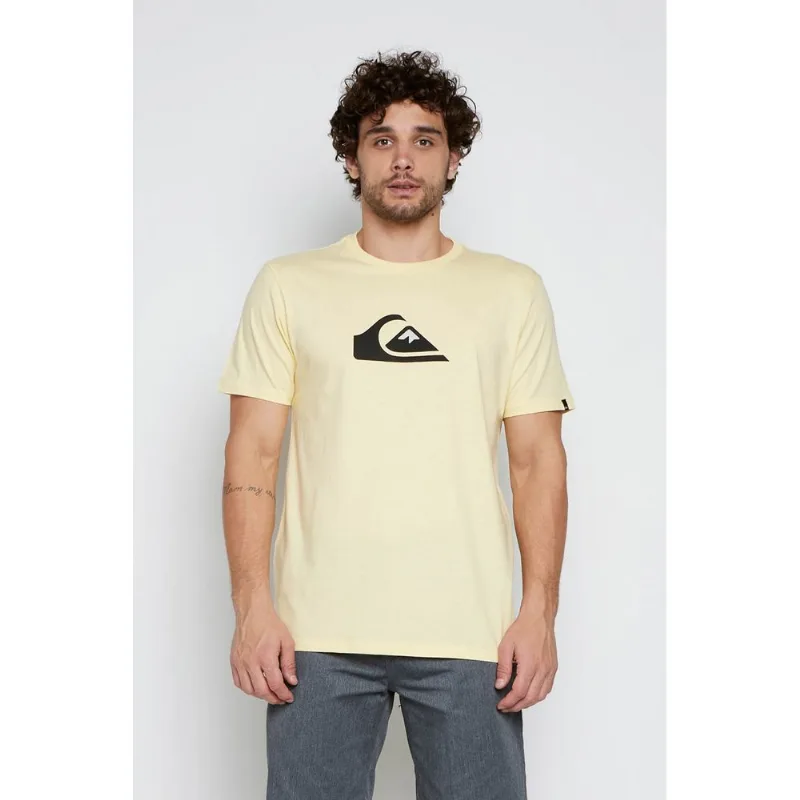 Camiseta Quiksilver M/C Comp Logo Color Amarelo Claro-Gg - Quiksilver