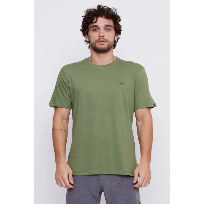 Camiseta Quiksilver M/C Embroidery Color Verde Escuro-Gg