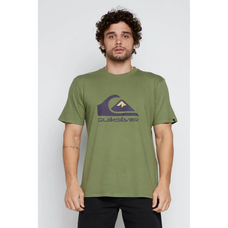 Camiseta Quiksilver M/C Full Logo Verde Escuro-Gg