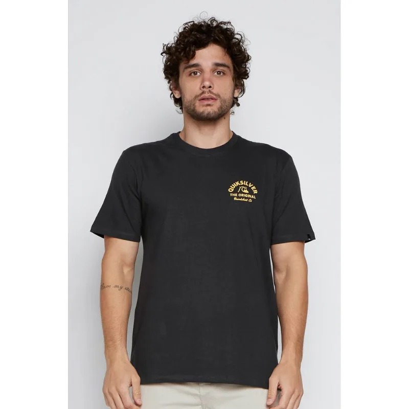 Camiseta Quiksilver M/C Classic Arch Cinza Escuro-Gg